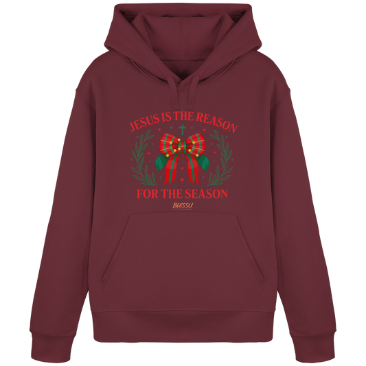 Jesus is The Reason - Damen Bio Hoodie | BLESSU FAITHWEAR