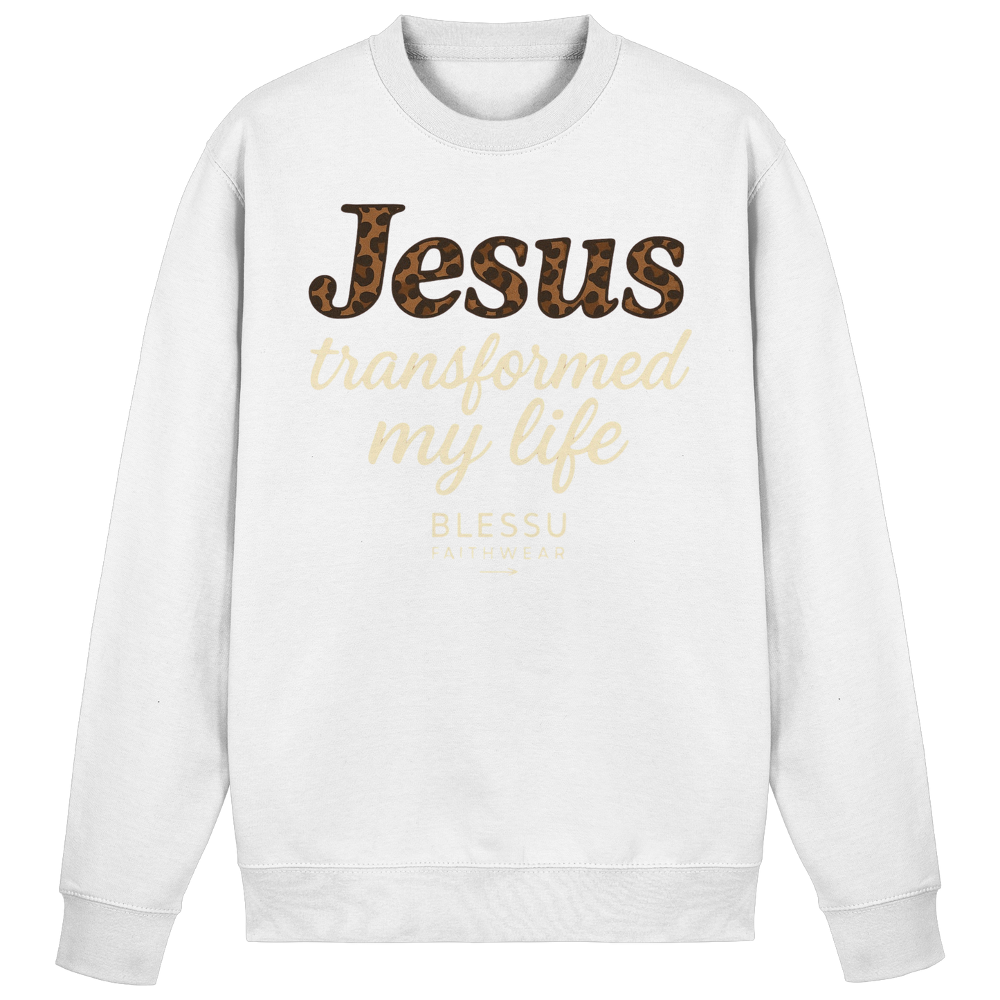 . BLESSU™ Damen Sweatshirt – „Jesus Changed My Life“