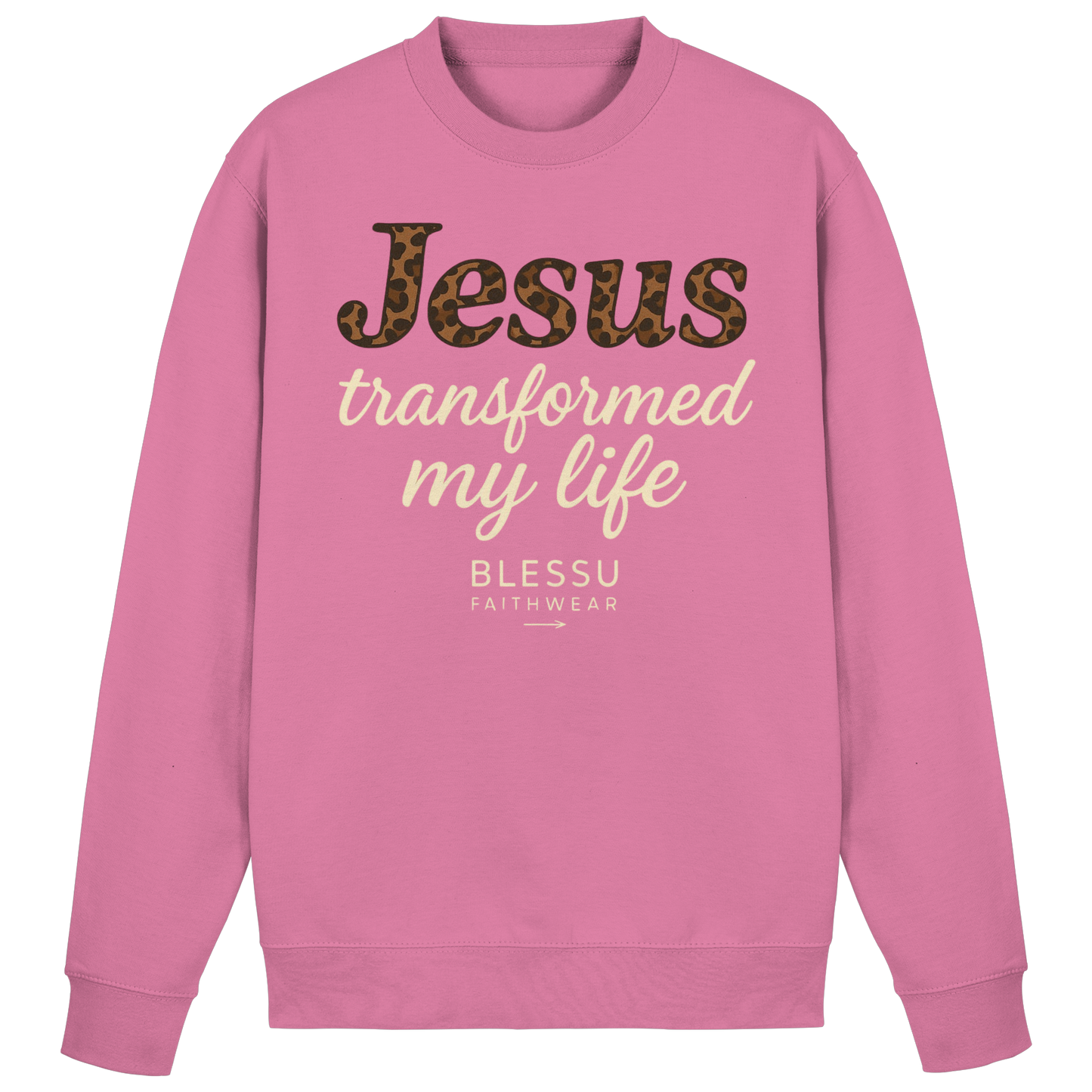 . BLESSU™ Damen Sweatshirt – „Jesus Changed My Life“