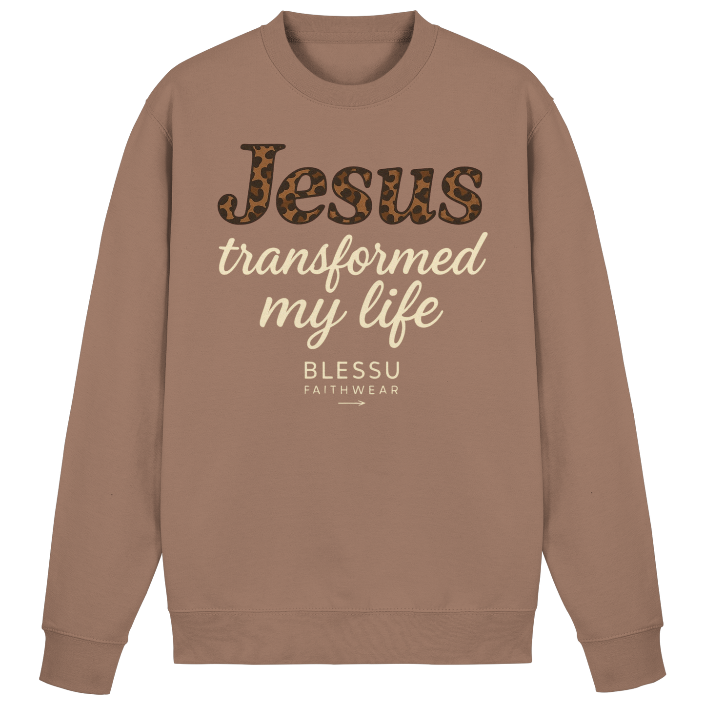. BLESSU™ Damen Sweatshirt – „Jesus Changed My Life“