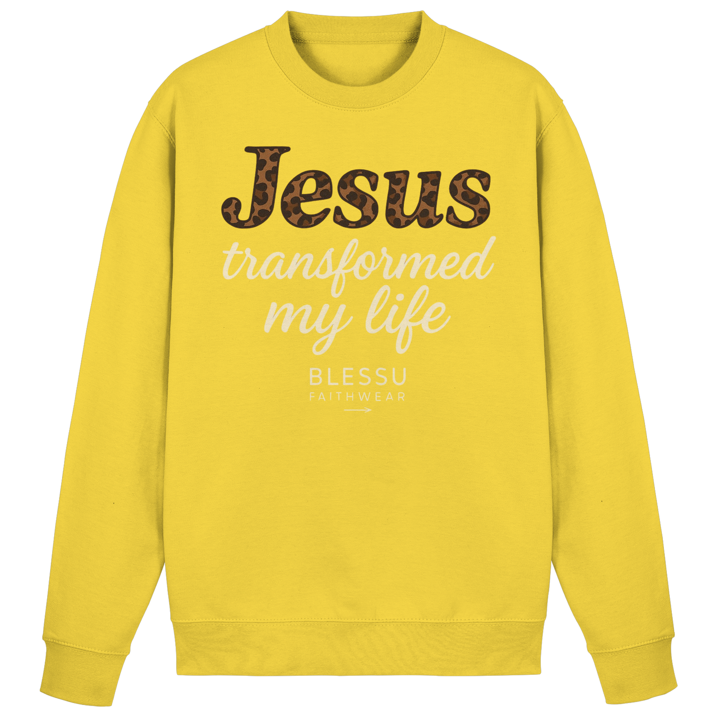 . BLESSU™ Damen Sweatshirt – „Jesus Changed My Life“