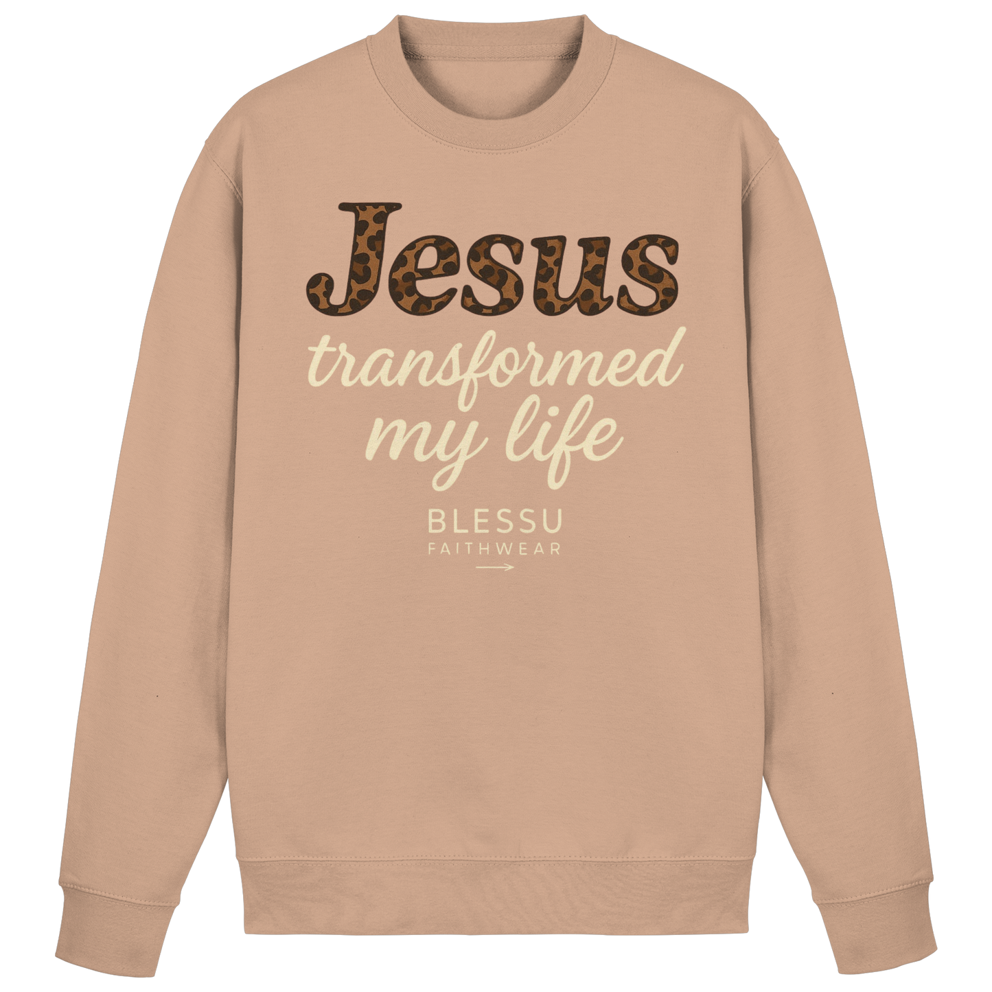 . BLESSU™ Damen Sweatshirt – „Jesus Changed My Life“