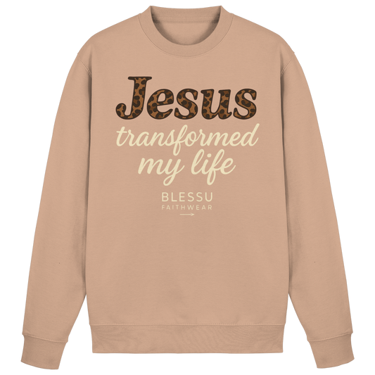 . BLESSU™ Damen Sweatshirt – „Jesus Changed My Life“