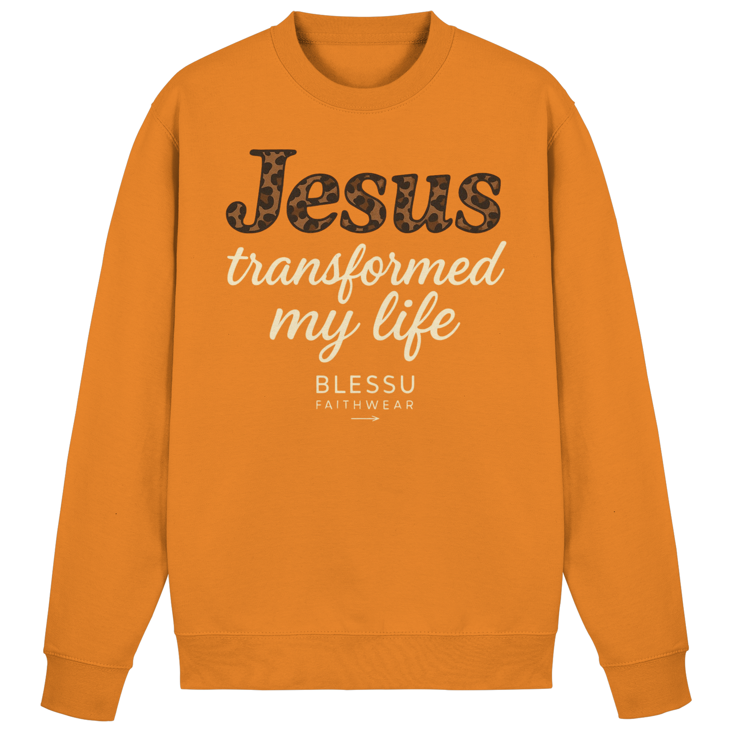 . BLESSU™ Damen Sweatshirt – „Jesus Changed My Life“