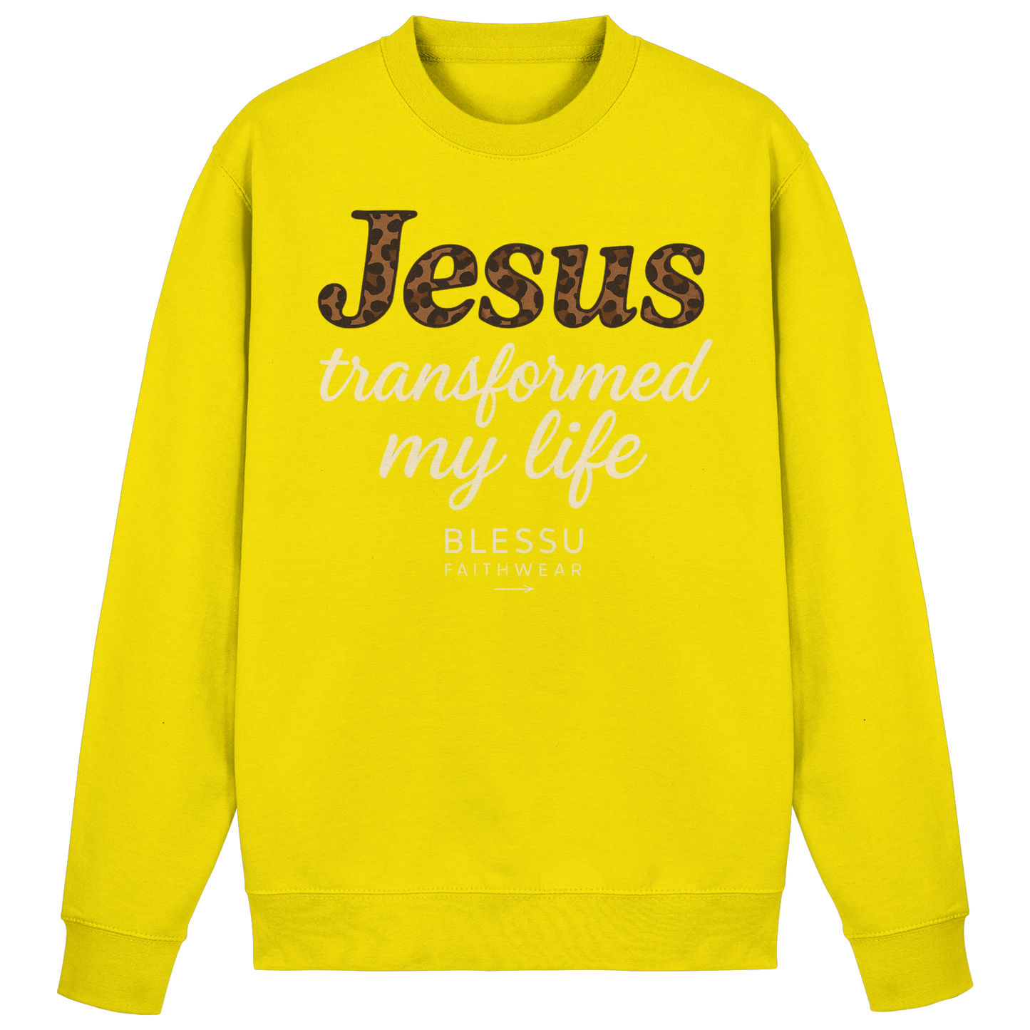 . BLESSU™ Damen Sweatshirt – „Jesus Changed My Life“
