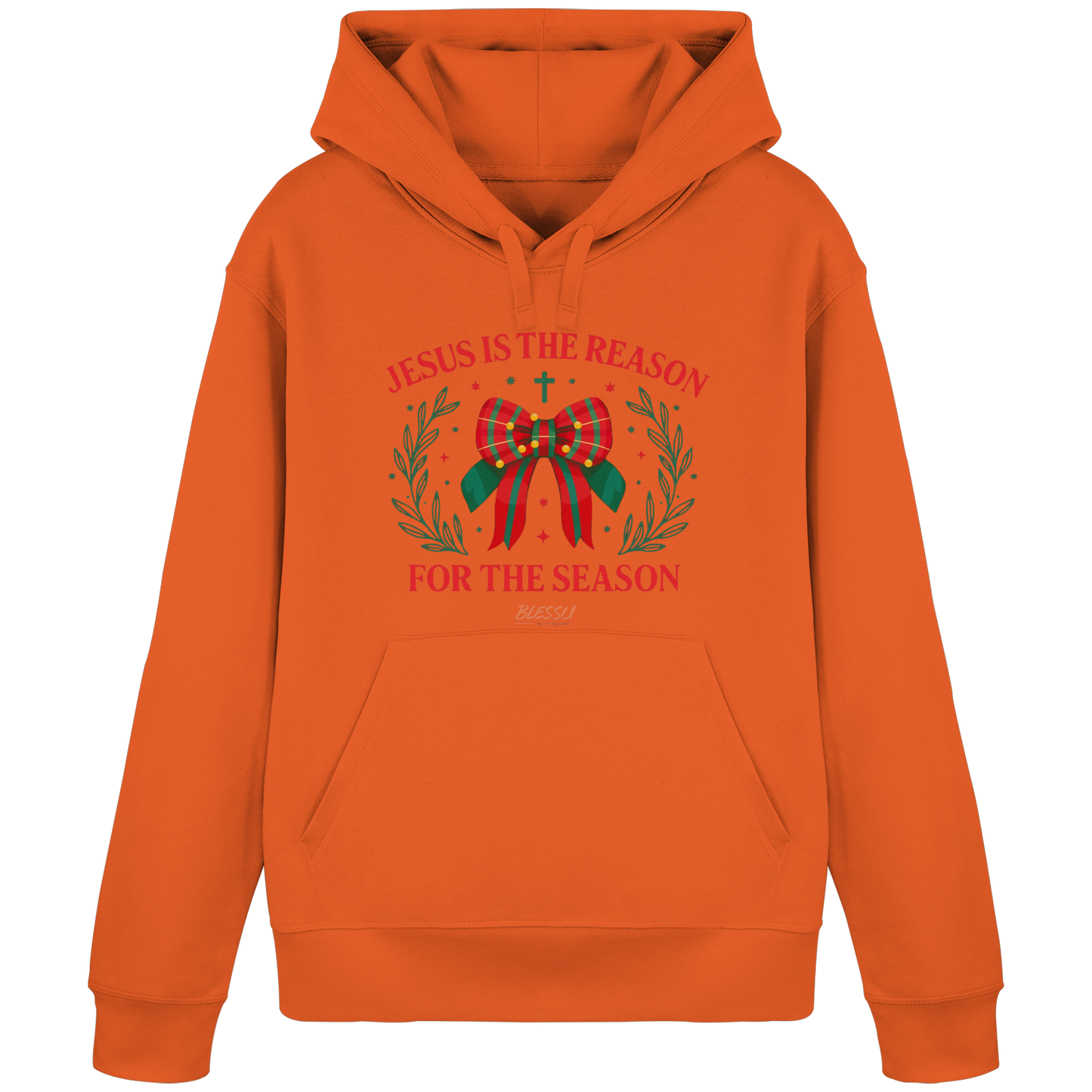 Jesus is The Reason - Damen Bio Hoodie | BLESSU FAITHWEAR