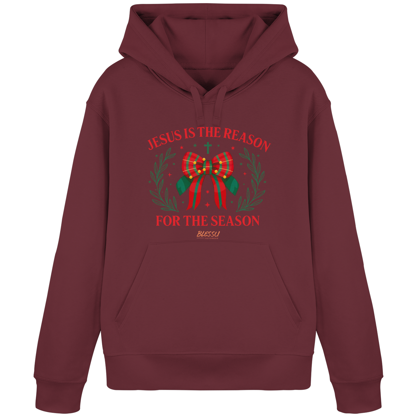 Jesus is The Reason - Damen Bio Hoodie | BLESSU FAITHWEAR