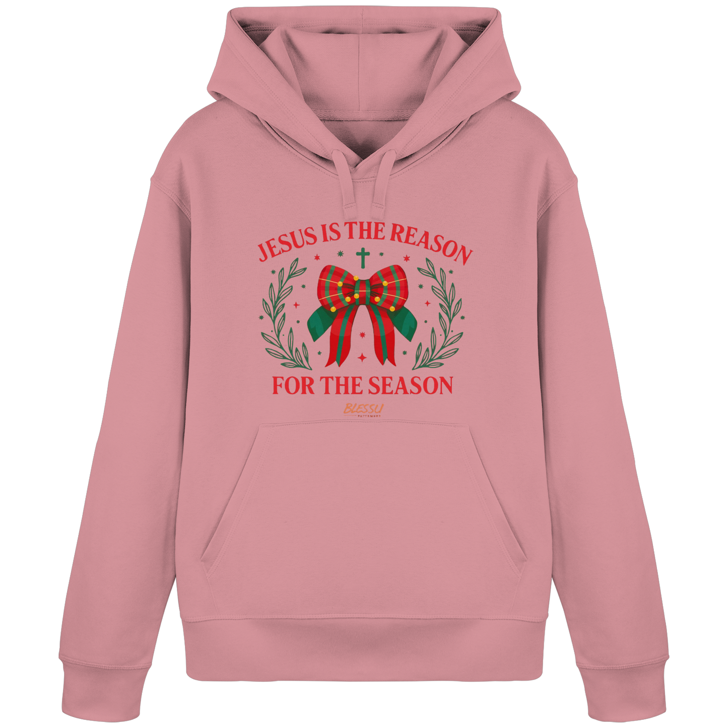 Jesus is The Reason - Damen Bio Hoodie | BLESSU FAITHWEAR