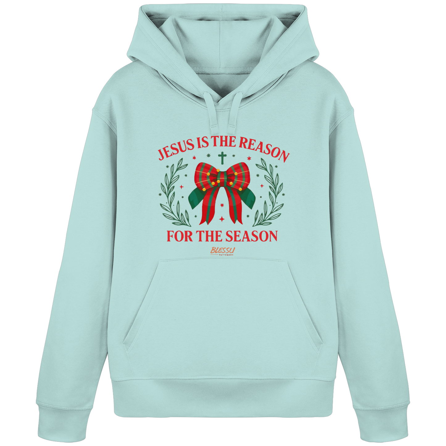 Jesus is The Reason - Damen Bio Hoodie | BLESSU FAITHWEAR