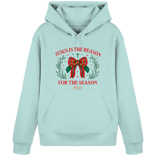 Jesus is The Reason - Damen Bio Hoodie | BLESSU FAITHWEAR