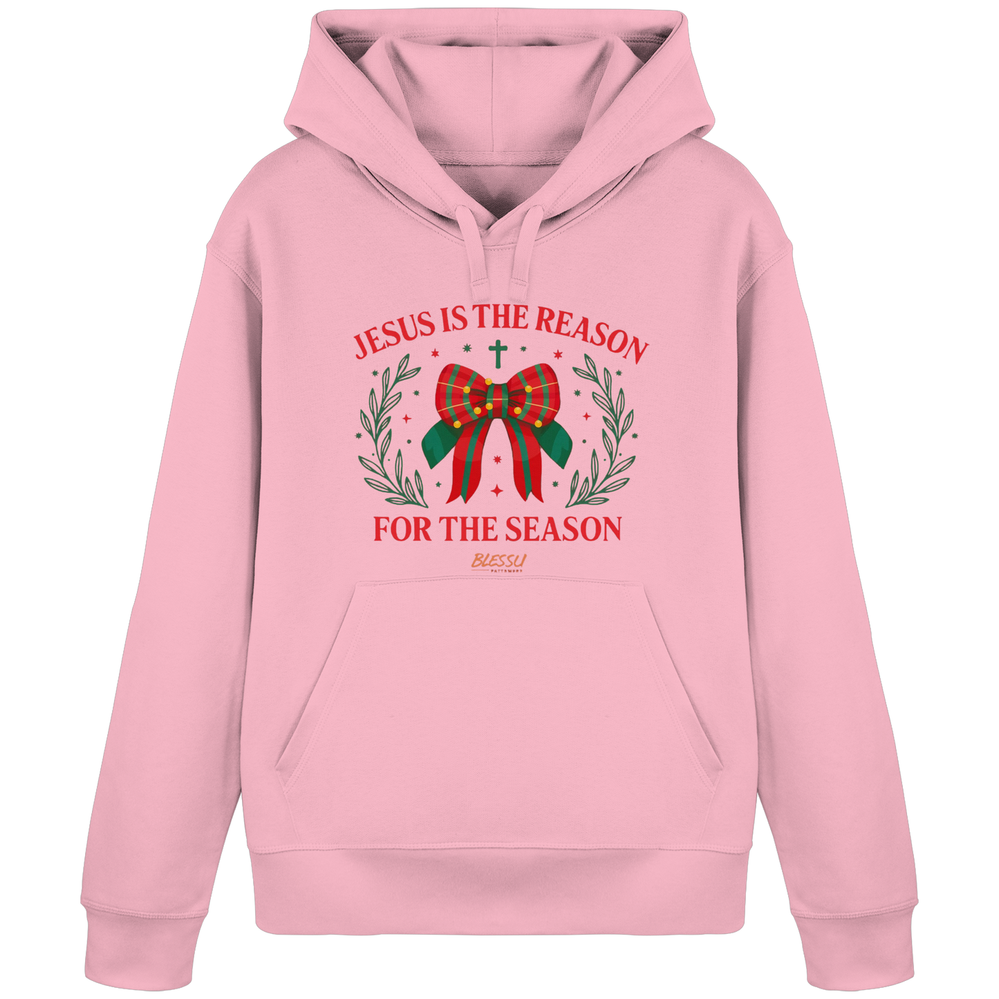 Jesus is The Reason - Damen Bio Hoodie | BLESSU FAITHWEAR