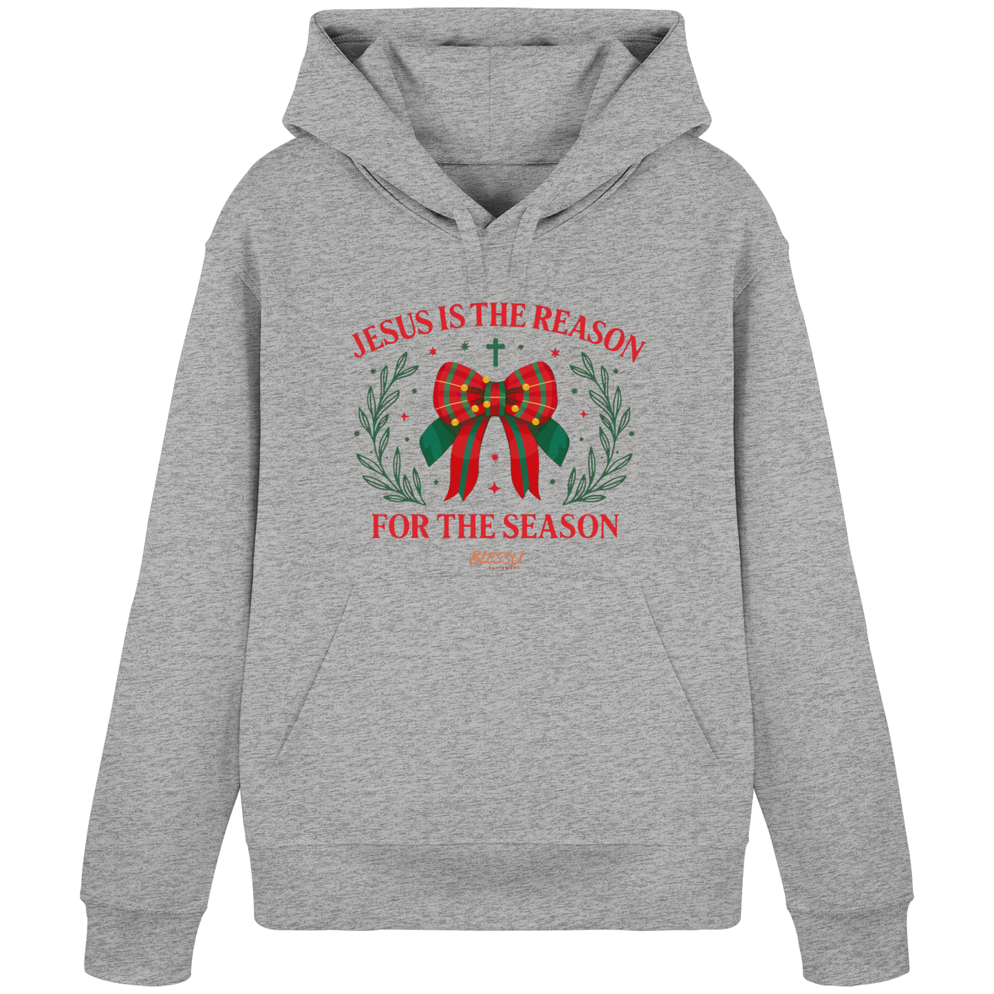 Jesus is The Reason - Damen Bio Hoodie | BLESSU FAITHWEAR