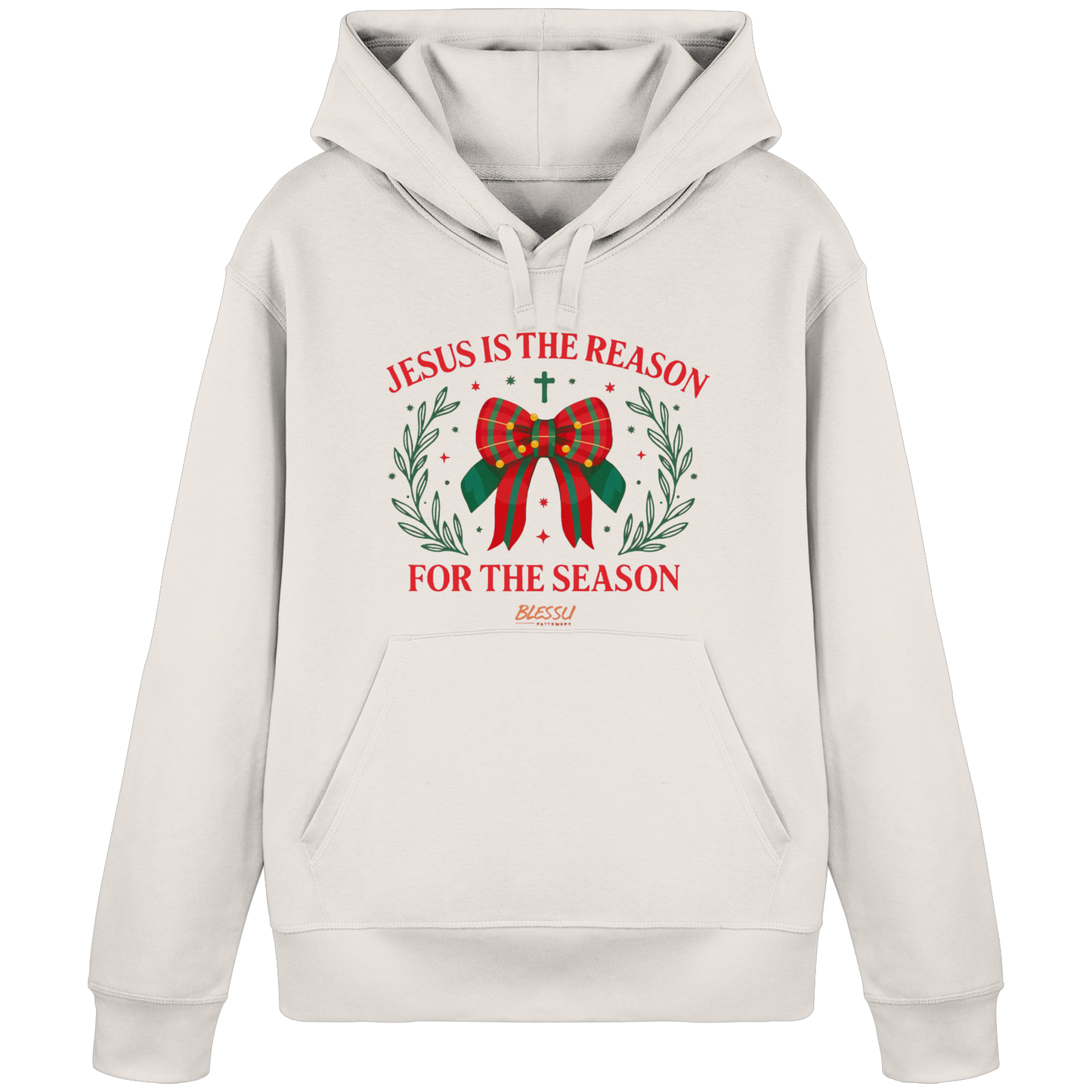 Jesus is The Reason - Damen Bio Hoodie | BLESSU FAITHWEAR