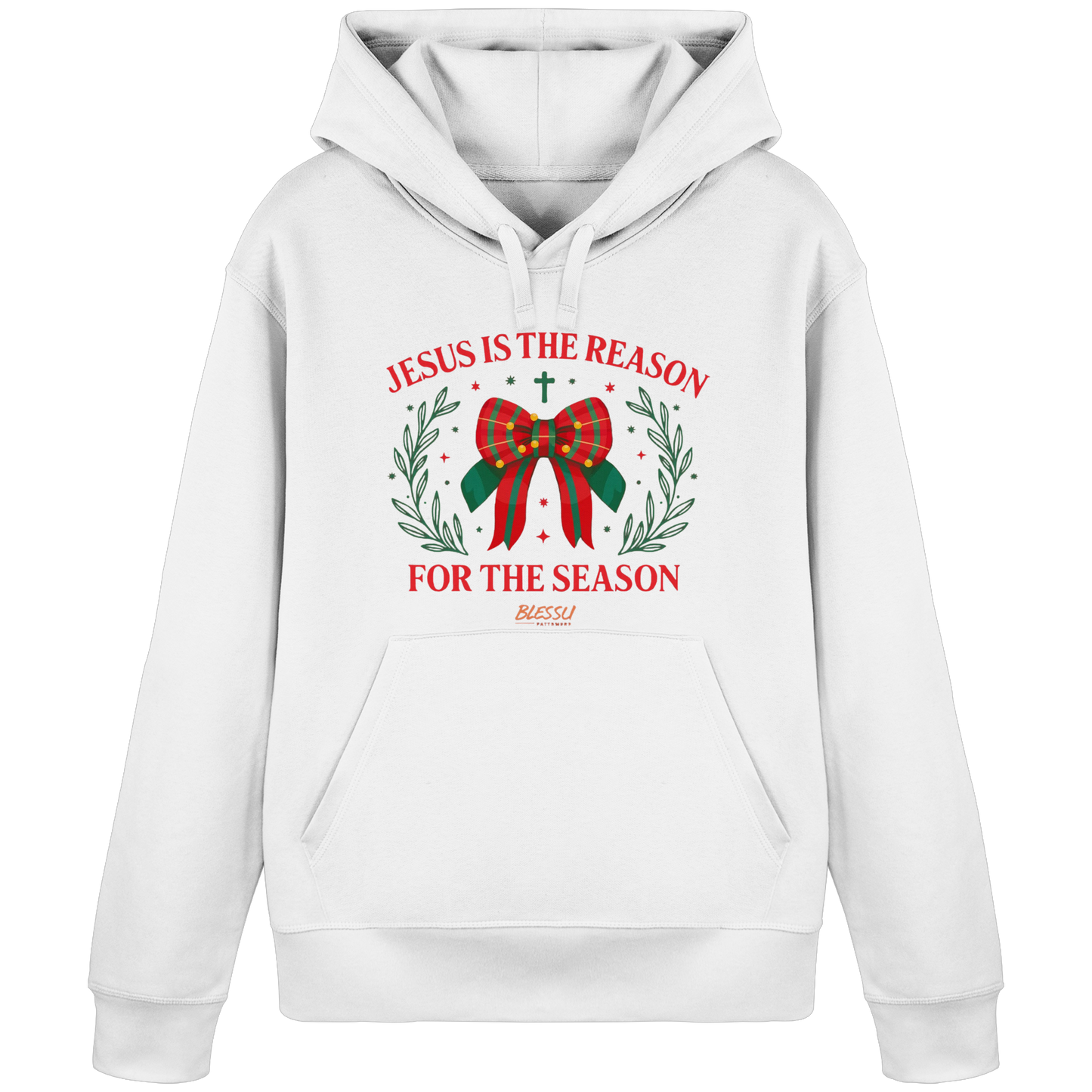 Jesus is The Reason - Damen Bio Hoodie | BLESSU FAITHWEAR
